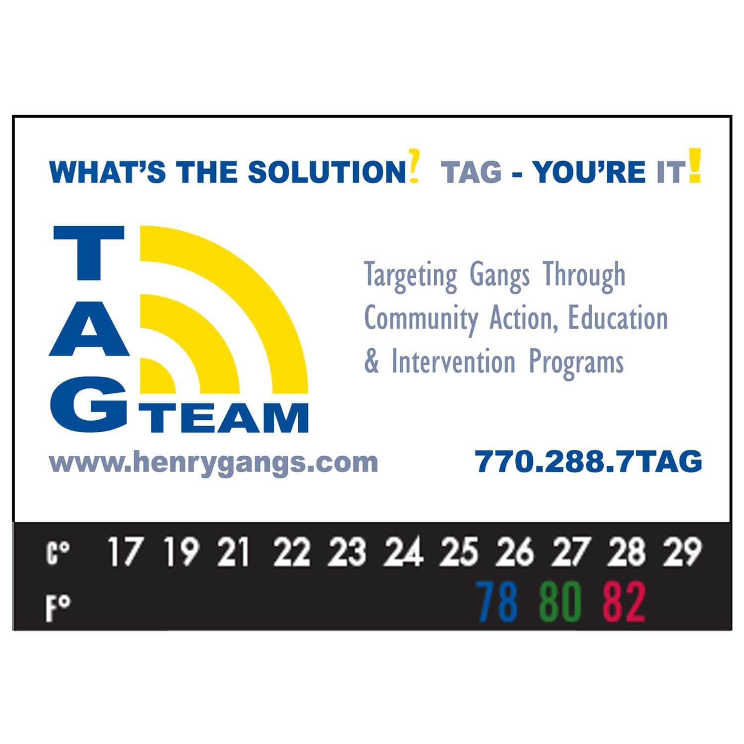 Business Card Add-On Magnet + Thermometer Strip                 